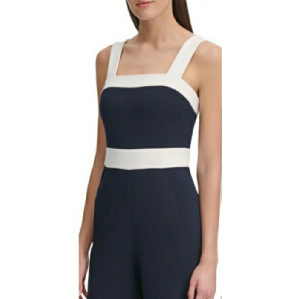 TOMMY HILFIGER Square Neck Sleeveless Jumpsuit NEW - Picture 4 of 8